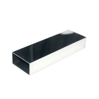 AISI 201 304 316 Tubo de barandilla de acero inoxidable 0.5 mm-2.7 mm Thcikenss 20 mmx40 mm Tubo rectangular de acero inoxidable