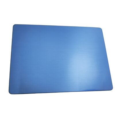Lámina de acero inoxidable SS201 laminada en frío PVD azul hairline No.4 1220×2440mm 4x8ft Placa decorativa de Inox