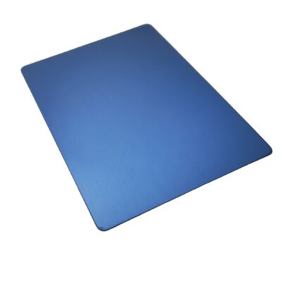Lámina de acero inoxidable SS201 laminada en frío PVD azul hairline No.4 1220×2440mm 4x8ft Placa decorativa de Inox