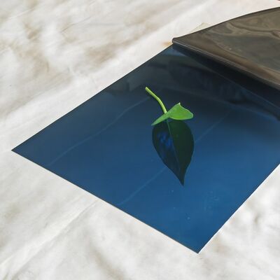 Placa de Inox con espejo azul zafiro 8K de 1000mmx2000mm SUS304 304L, hoja de acero inoxidable de color PVD