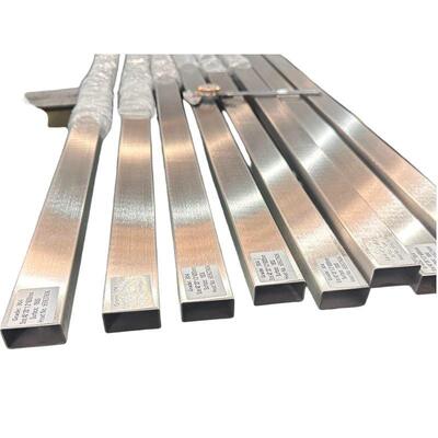 40×20×1.2mm 304 Stainless Steel Rectangular Tube – 180G Brushed Finish
