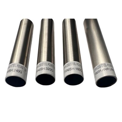 Tubo Redondo de Acero Inoxidable WINSCO Metal con Acabado Mate 320G 240G para Tubos Decorativos de Acero Inoxidable