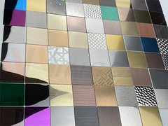 Placa decorativa de acero inoxidable de la hoja