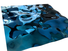 Hoja de ondulación de agua SS Blue Mirror 8k