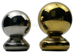 Pulsado de acero inoxidable apoyabrazos de mano de bola