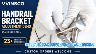Cubiertas de base de tubo redondo de acero inoxidable 304 | Canoplas Redondas para Perú | VVINSCO
