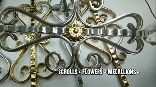 Pergaminos decorativos de acero inoxidable y adornos para barandillas | VVINSCO