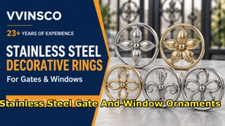Anillos y adornos decorativos de acero inoxidable para puertas y ventanas | Fábrica VVINSCO